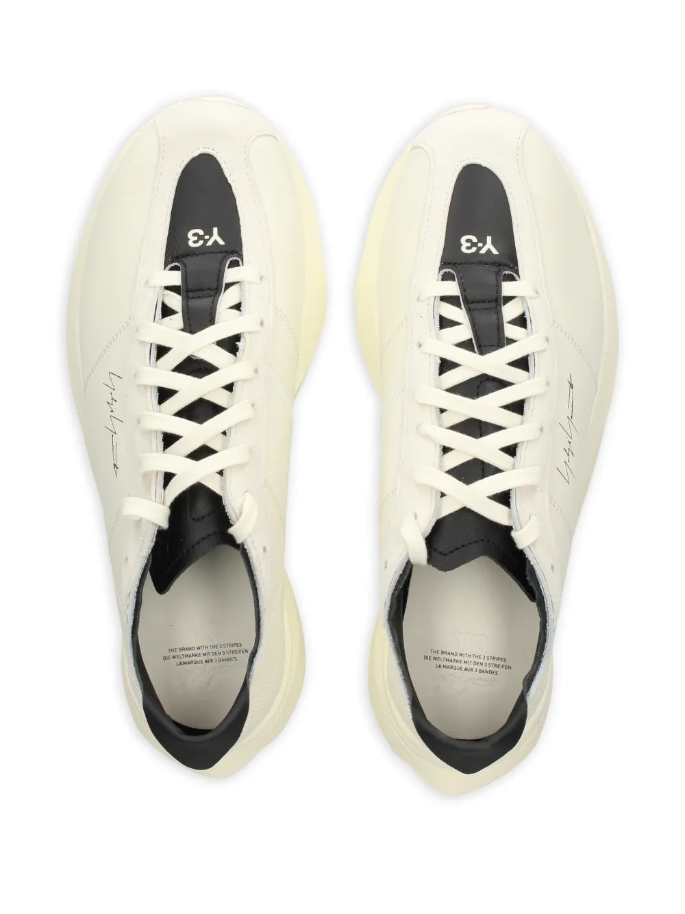 Y-3 Adios Pro 3 Lx — White — Size US M 3.5 - US W 5 — Top View