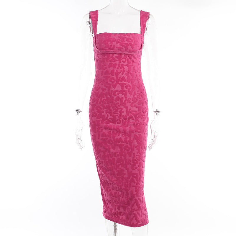Camisole Dress Women — Rose Red — Size L — Detail View