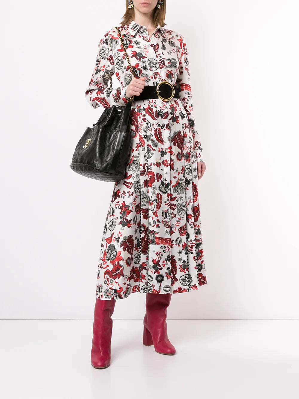 Chanel Pre Owned 1989 1991 Cosmos Quilted Cc Logos Shoulder Bag — Same as shown — Size One Size — Side View