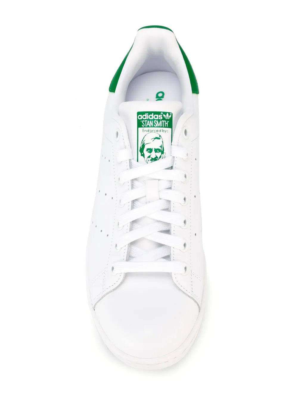 adidas Stan Smith Leather Sneakers — White/Green — Size US M 8 - US W 9.5 — Alternate View 7