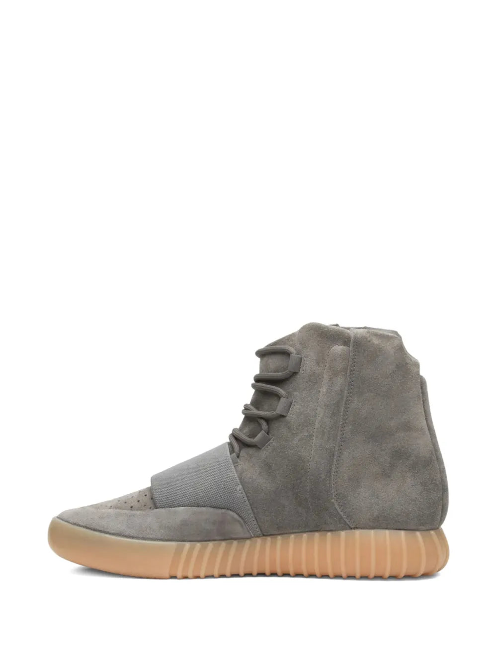 adidas Yeezy Boost 750 Light Grey - Glow In The Dark Sneakers — Light Grey — Size US M 8.5 - US W 10 — Lifestyle View