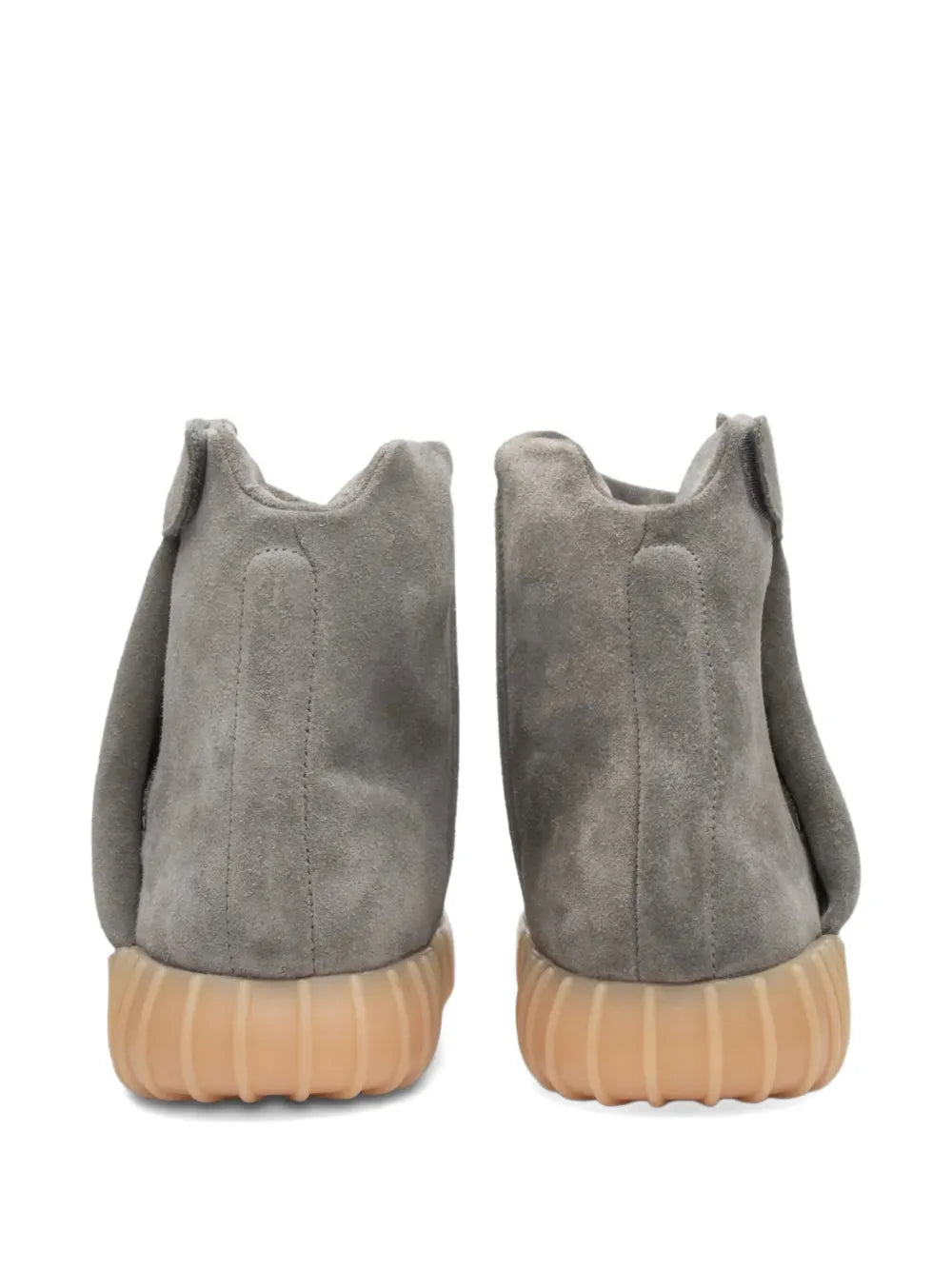 adidas Yeezy Boost 750 Light Grey - Glow In The Dark Sneakers — Light Grey — Size US M 8.5 - US W 10 — Back View