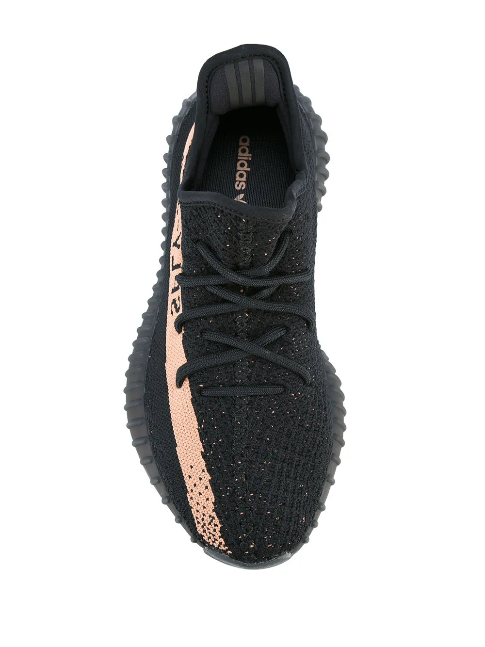 adidas Yeezy Boost 350 V2 ?opper?Sneakers — Black — Size US M 9 - US W 10.5 — Top View