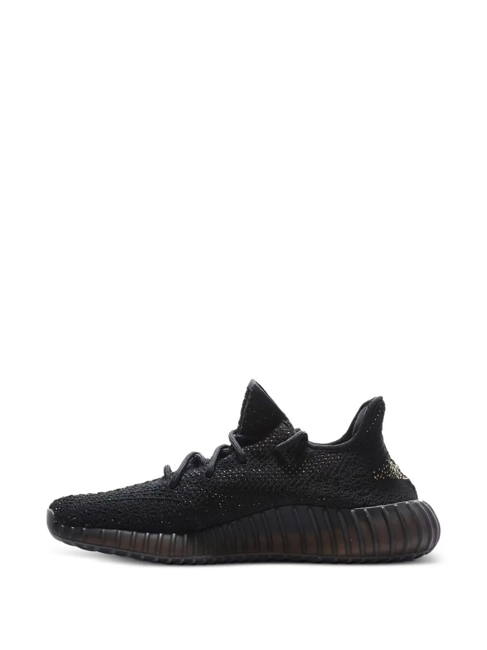 adidas Yeezy Boost 350 V2 Green Sneakers — Black/Light Green — Size US M 5.5 - US W 7 — Back View