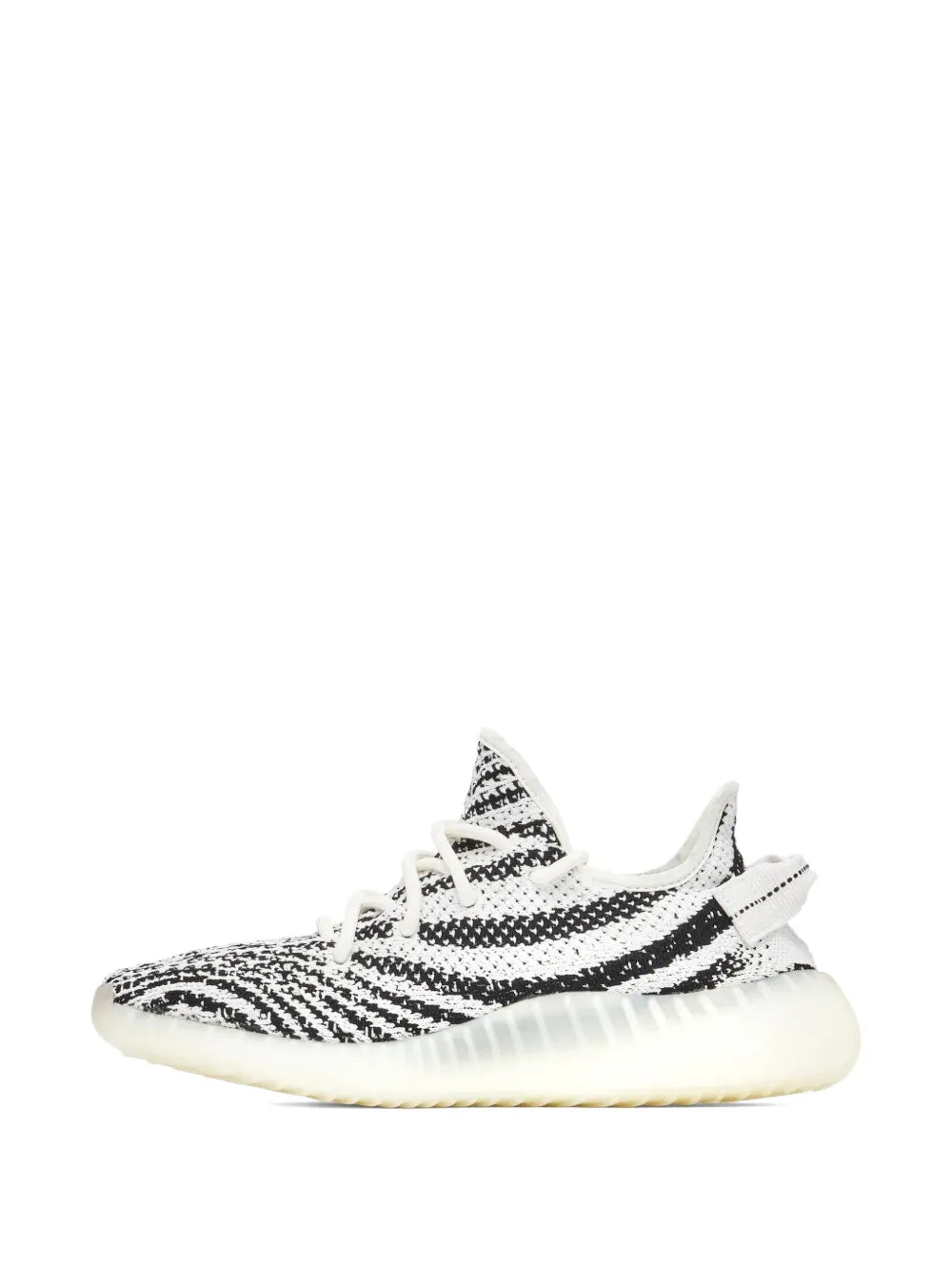 adidas Yeezy Boost 350 V2 Zebra - 2018/2019 Release Sneakers — White — Size US M 7.5 - US W 9 — Detail View