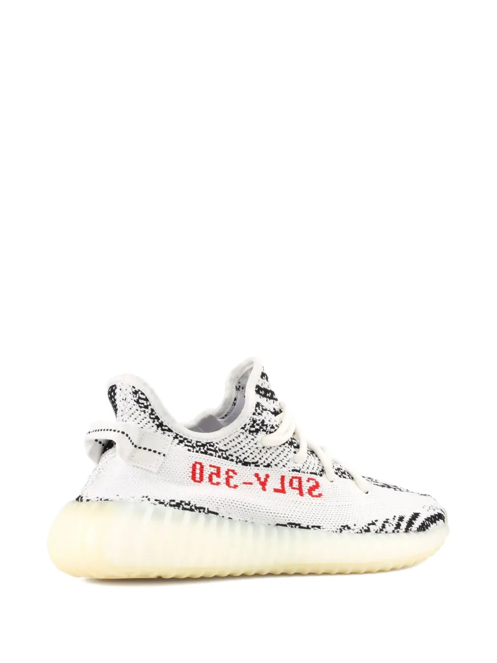 adidas Yeezy Boost 350 V2 Zebra - 2018/2019 Release Sneakers — White — Size US M 7.5 - US W 9 — Back View