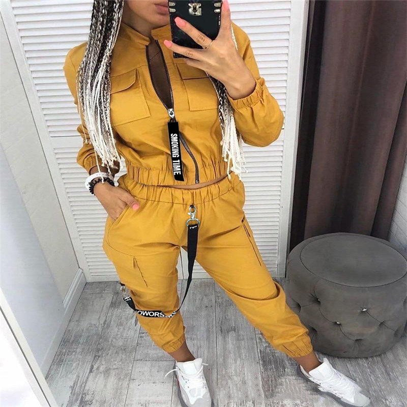 Fashion Women Sets — Black — Size L — Side View
