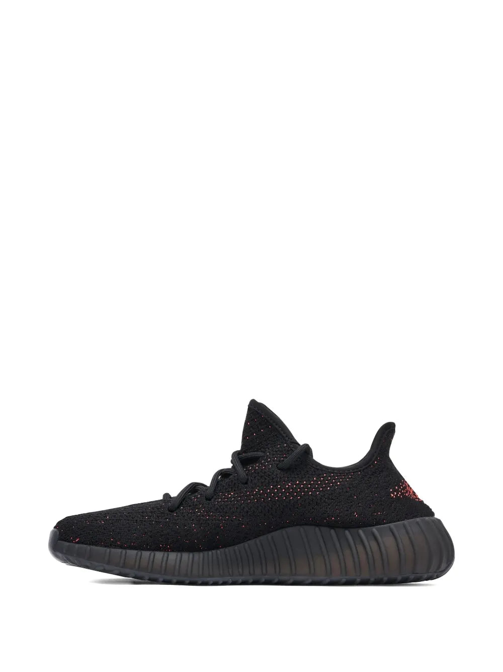adidas Yeezy Boost 350 V2 Cored Red Black 2016/2022 Sneakers — Black — Size US M 5.5 - US W 7 — Back View