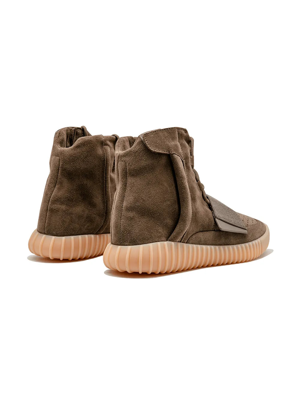 adidas Yeezy Boost 750 Chocolate Sneakers — Brown — Size US M 8.5 - US W 10 — Back View
