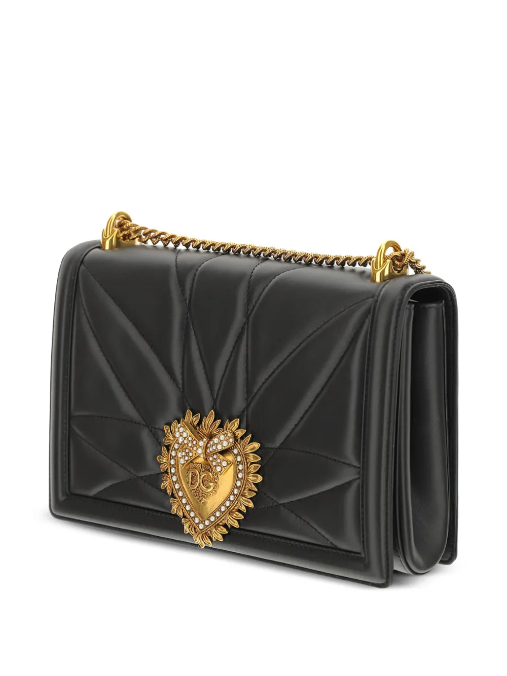 Dolce Gabbana Large Devotion Quilted Shoulder Bag — Same as shown — Size One Size — Back View