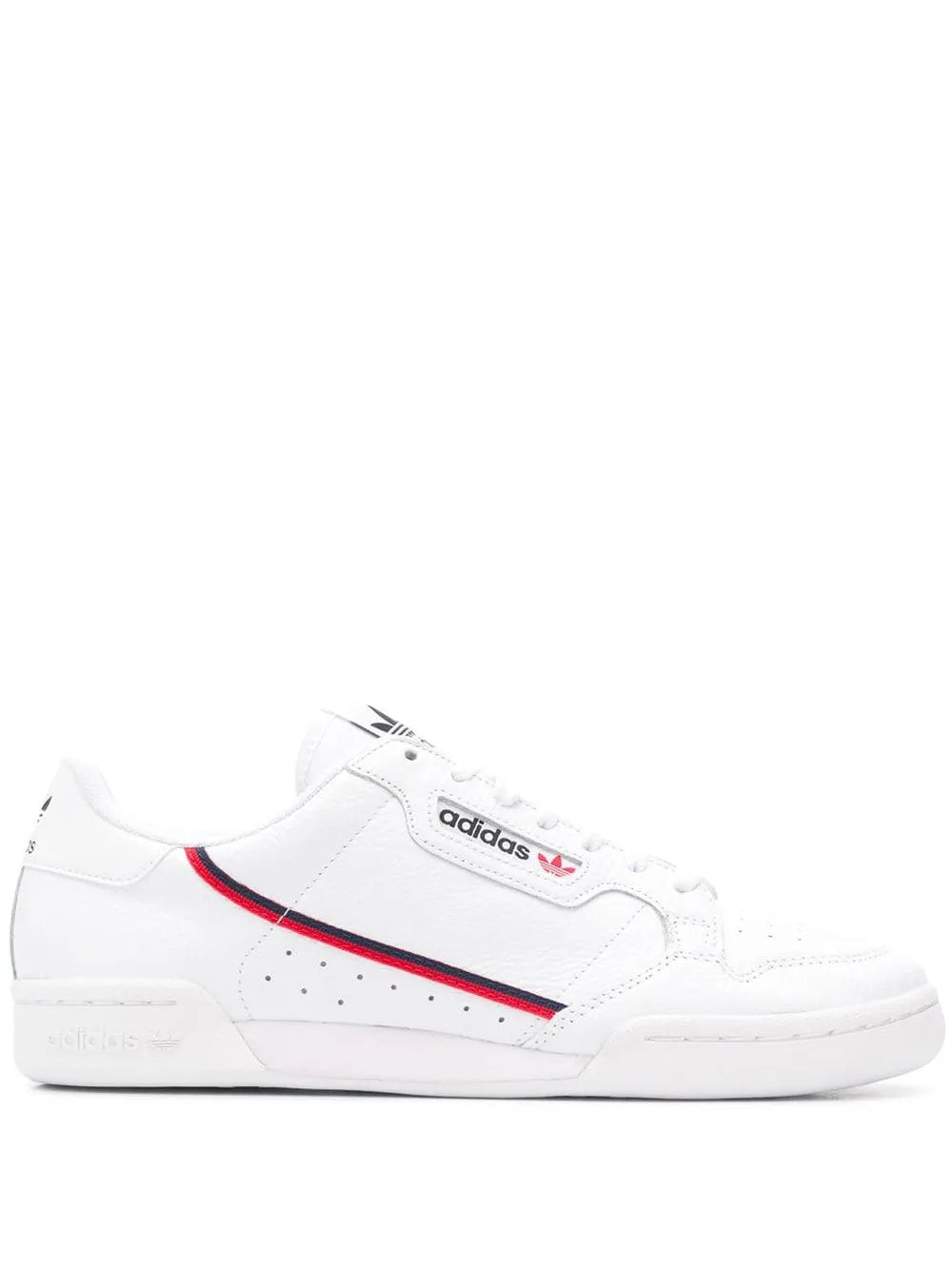 adidas Continental 80 Sneakers — White — Size US M 8.5 - US W 10 — Front View