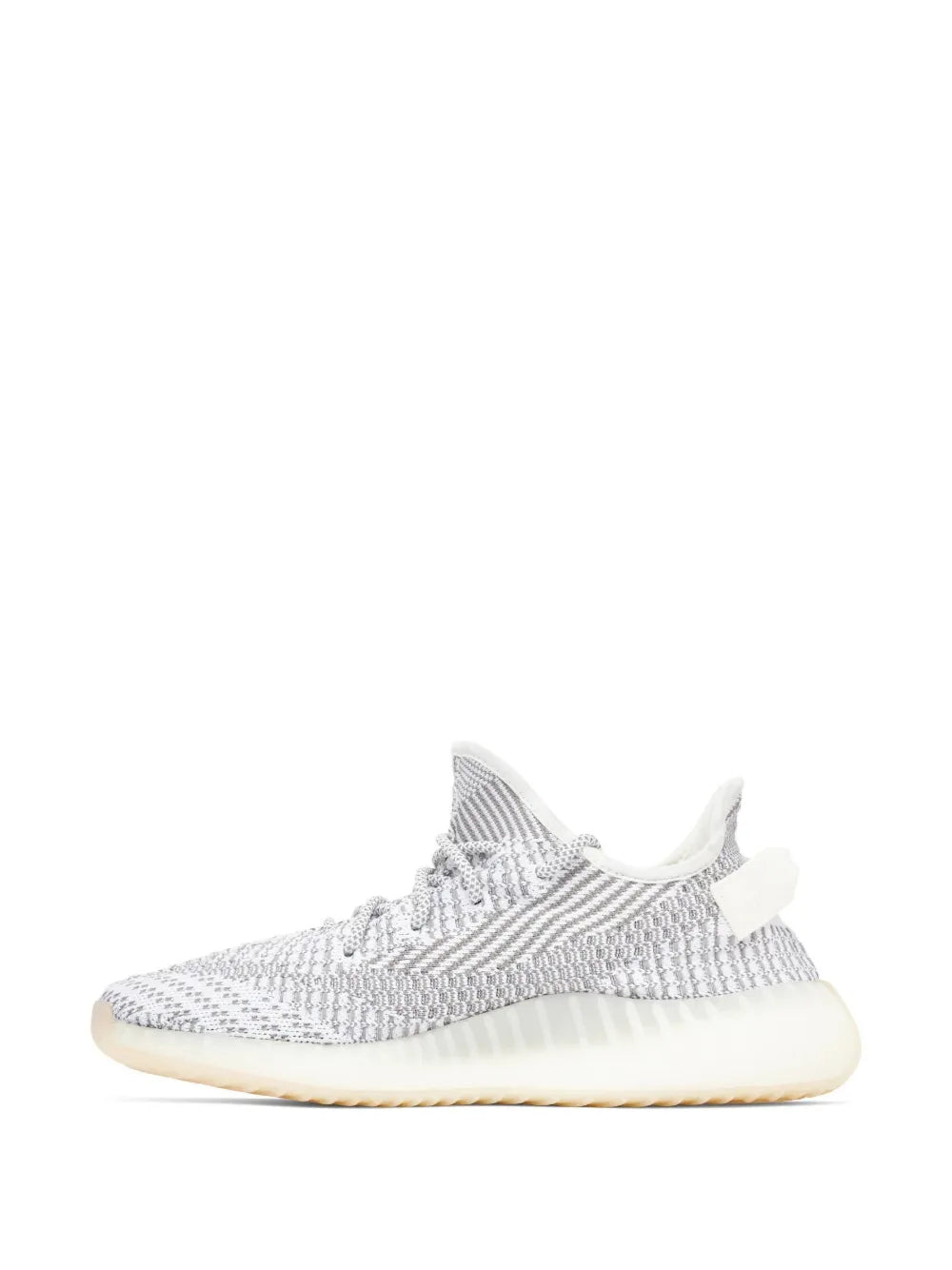adidas Yeezy Boost 350 V2 Static Sneakers — Grey/White — Size US M 5.5 - US W 7 — Back View