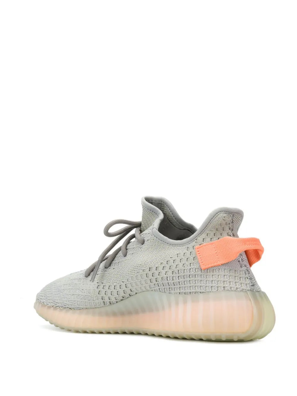 adidas Yeezy Boost 350 V2 True Form Sneakers — Grey/Orange — Size US M 5.5 - US W 7 — Back View