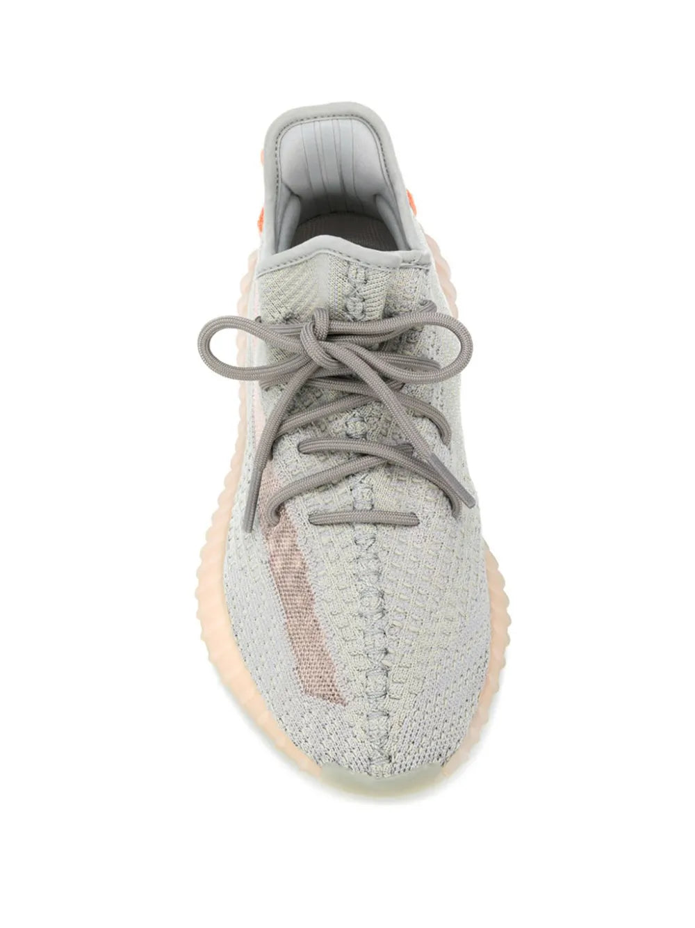 adidas Yeezy Boost 350 V2 True Form Sneakers — Grey/Orange — Size US M 5.5 - US W 7 — Top View