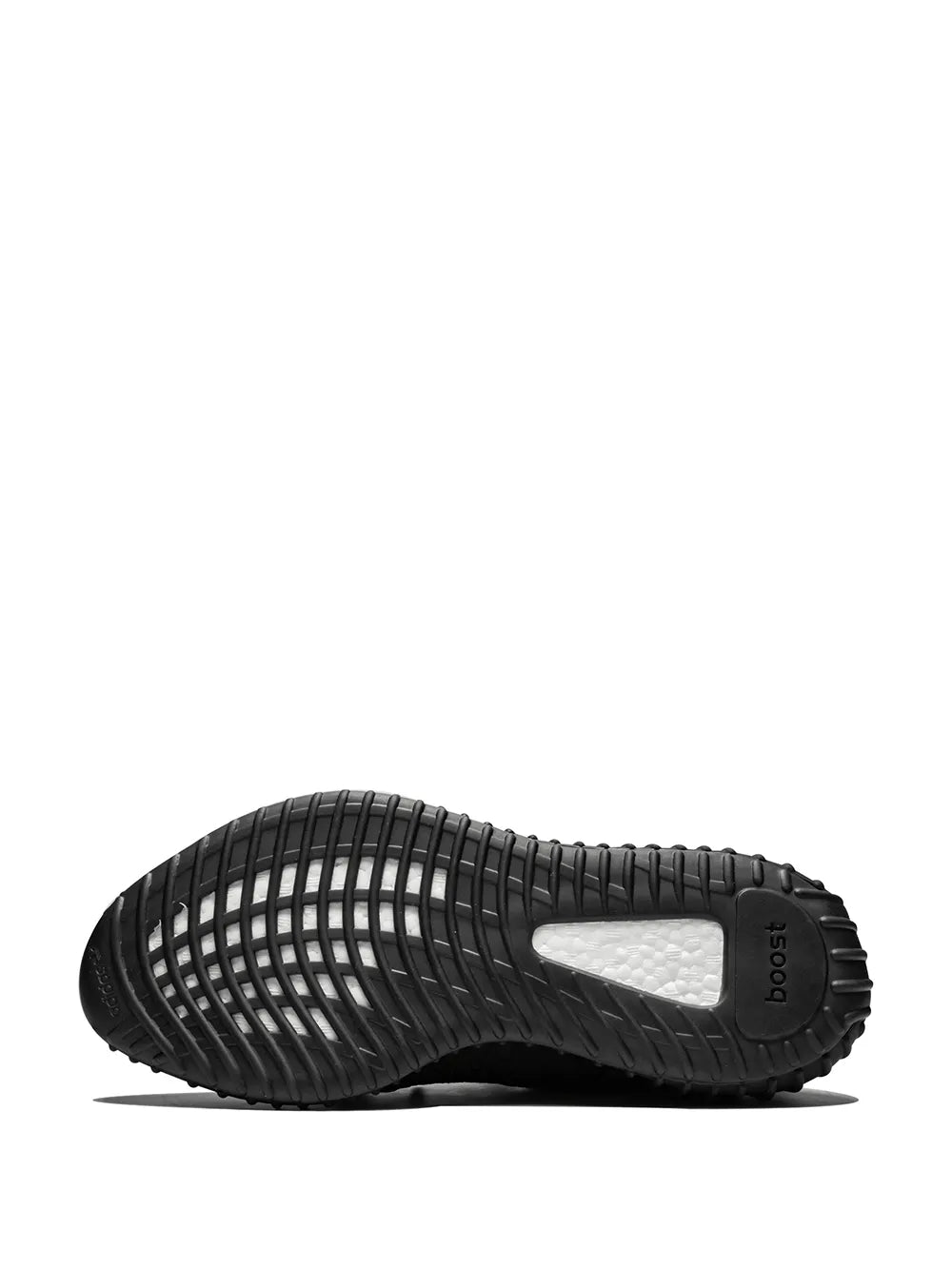 adidas Yeezy Boost 350 V2 Reflective Black - Static Sneakers — Black — Size US M 5.5 - US W 7 — Top View