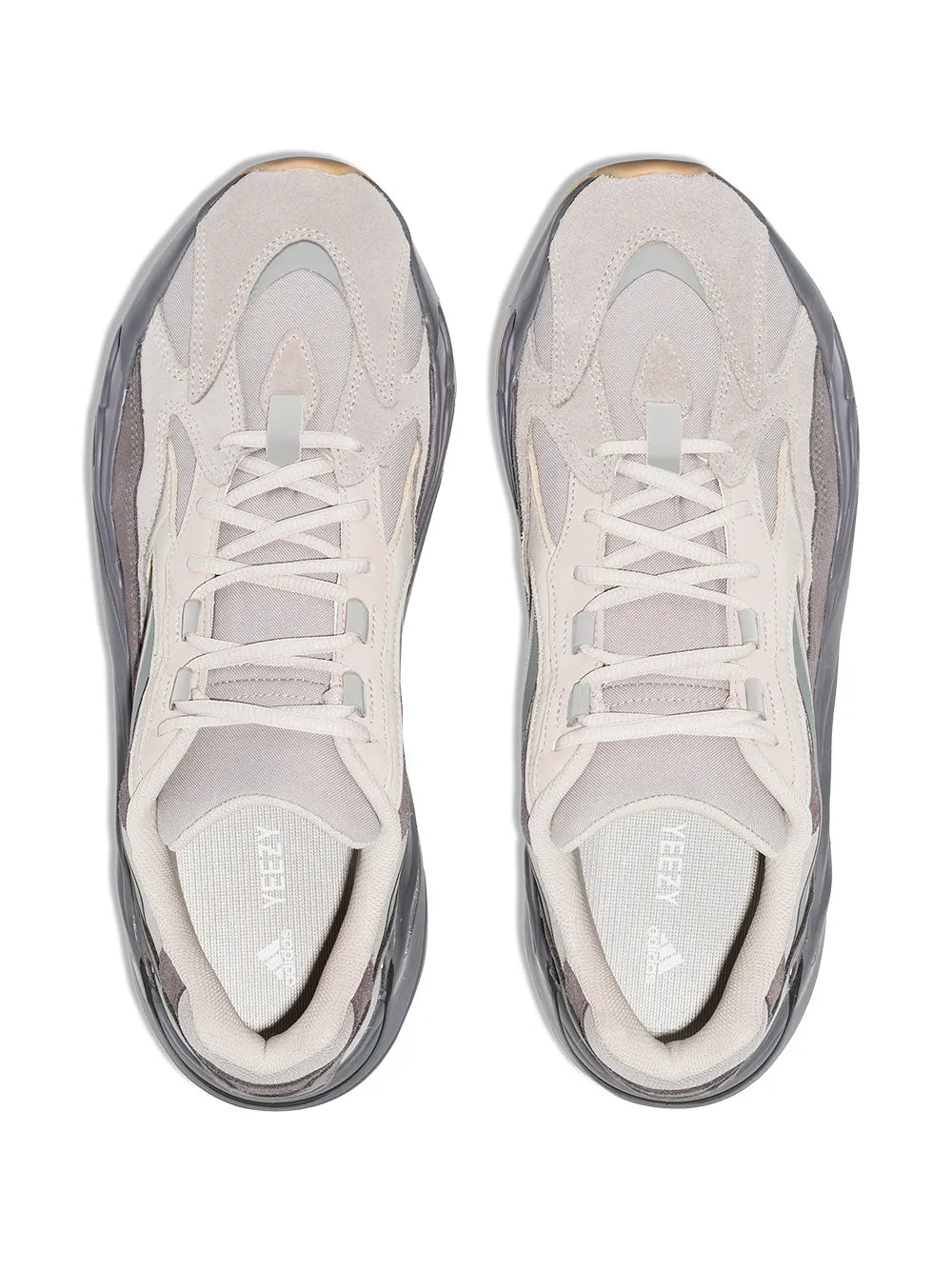 adidas Yeezy Boost 700 V2 Tephra Sneakers — Grey — Size US M 8.5 - US W 10 — Top View