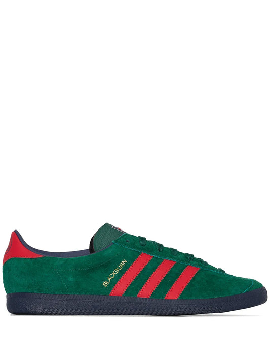 adidas Blackburn Spzl Collegiate Green/Scarlet Sneakers — Collegiate Green/Scarlet Red — Size US M 10 - US W 11.5 — Front View