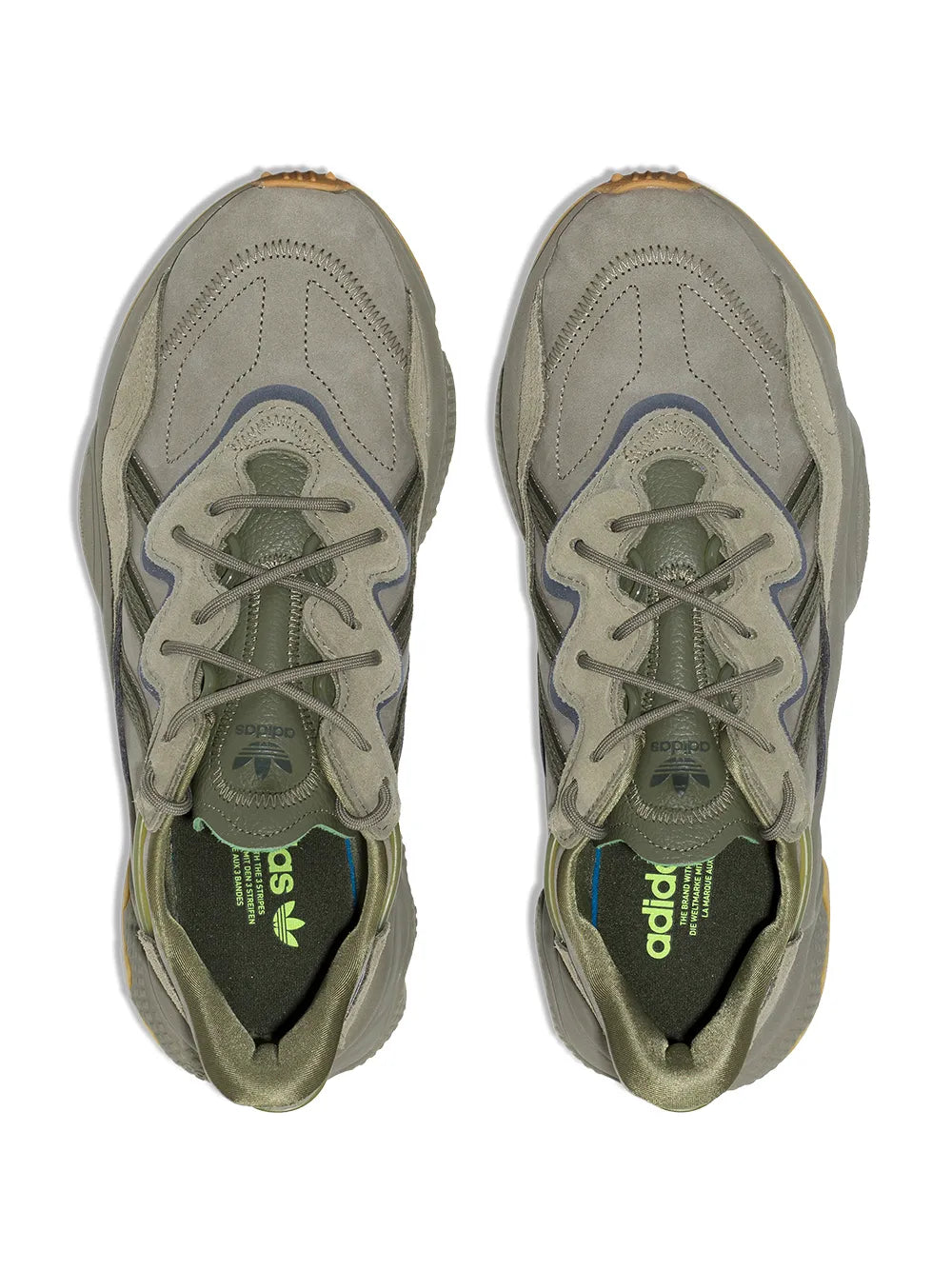 adidas Ozweego Sneakers — Sage Green — Size US M 4.5 - US W 6 — Top View