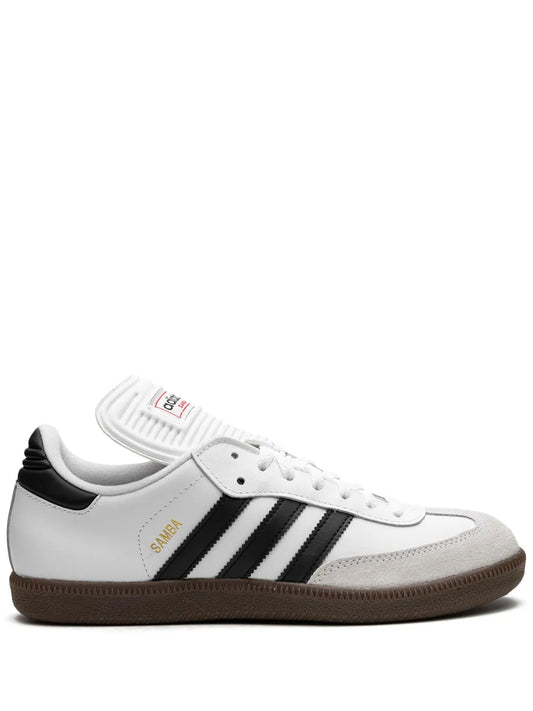 adidas Samba Classic White/Black Sneakers — White/Black — Size US M 8.5 - US W 10 — Front View