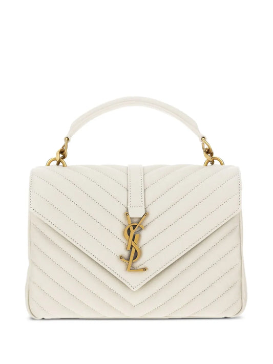 Saint Laurent Medium College Leather Cross Body Bag — Same as shown — Size One Size — Front View