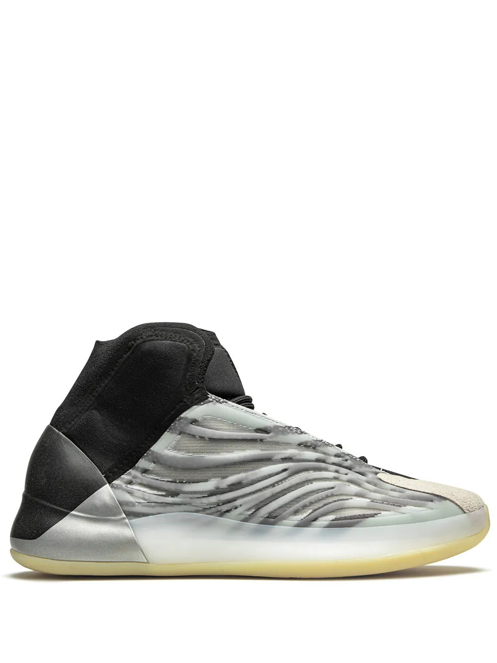 adidas Yeezy Qntm Bsktbl Yeezy Basketball Sneakers — Black — Size US M 3.5 - US W 5 — Front View