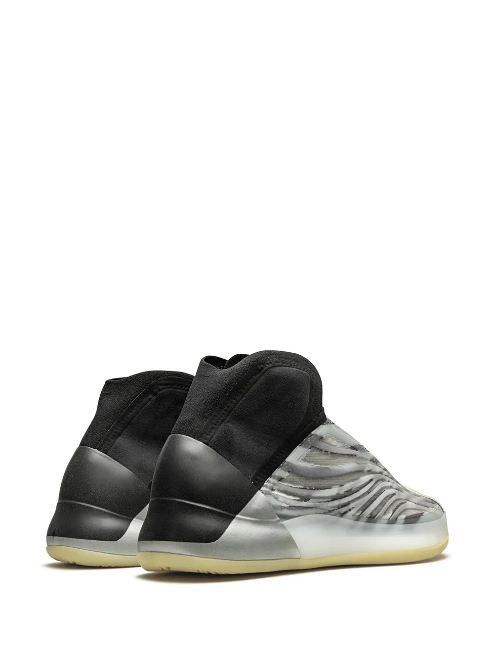 adidas Yeezy Qntm Bsktbl Yeezy Basketball Sneakers — Black — Size US M 3.5 - US W 5 — Back View