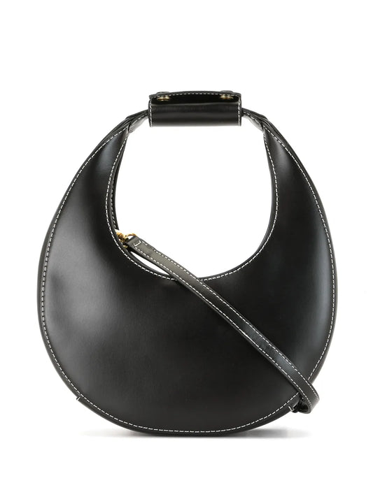 Staud Mini Moon Leather Shoulder Bag — Same as shown — Size One Size — Front View