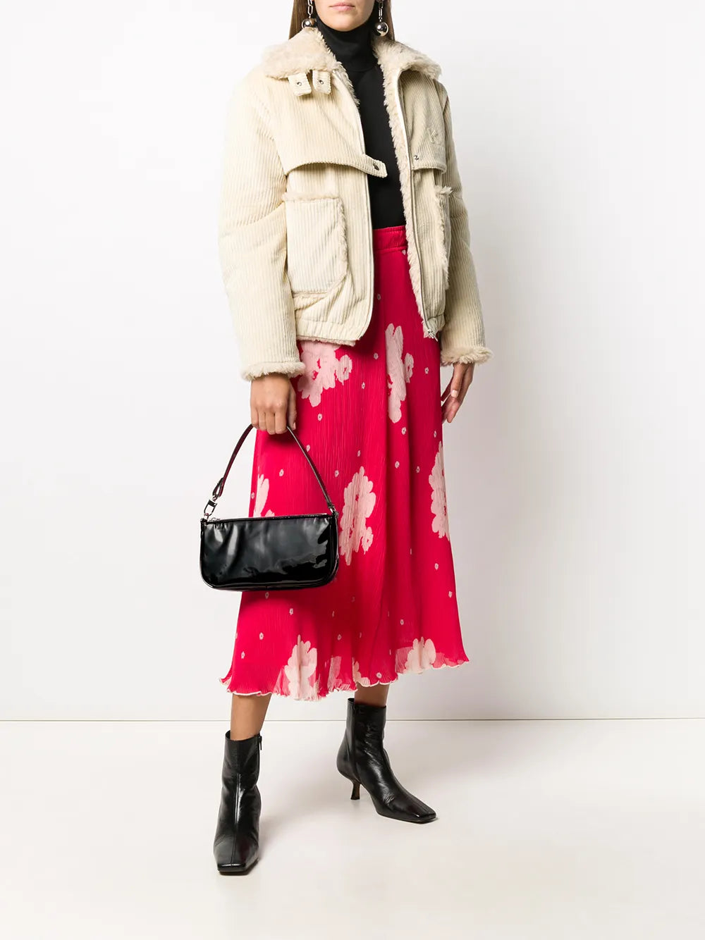 By Far Black Patent Shoulder Bag — Same as shown — Size One Size — Side View