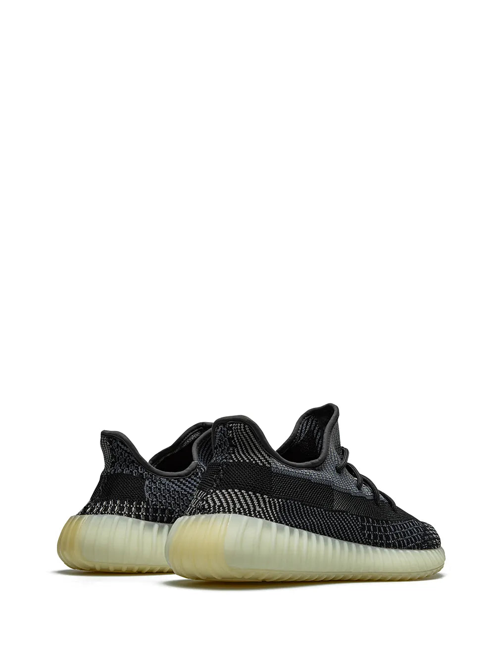 adidas Yeezy Boost 350 V2 Asriel/Carbon Sneakers — Grey — Size US M 9 - US W 10.5 — Back View