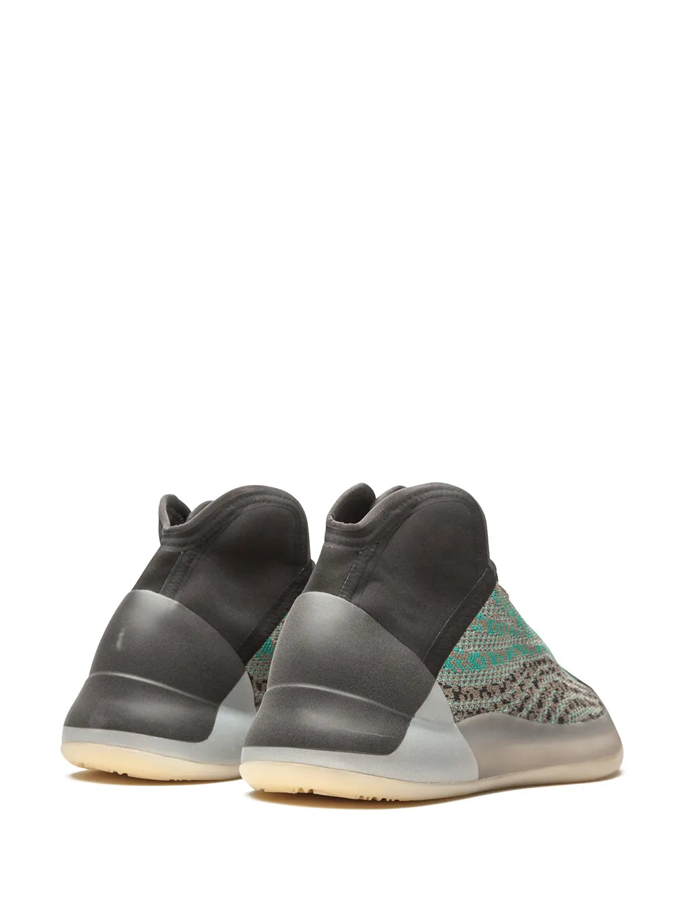 adidas Yeezy Qntm Teal Blue Sneakers — Teal Blue — Size US M 3.5 - US W 5 — Back View