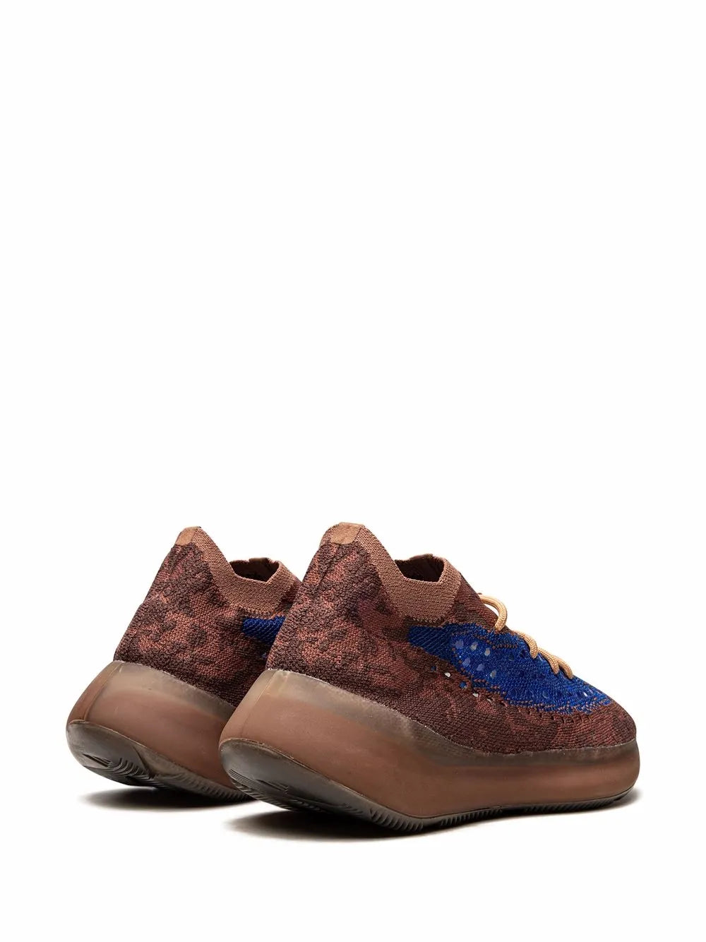adidas Yeezy Boost 380 Azure Sneakers — Brown/Blue — Size US M 7.5 - US W 9 — Back View