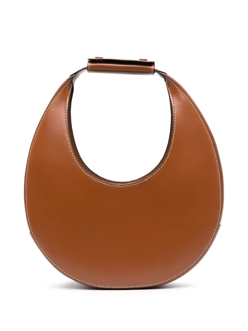 Staud Moon Leather Shoulder Bag — Same as shown — Size One Size — Front View