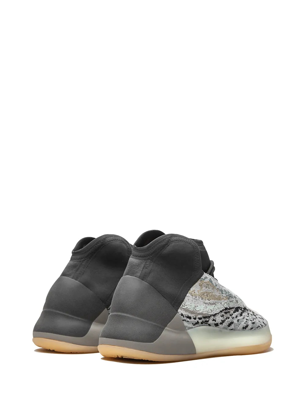 adidas Yeezy Qntm Sea Teal Sneakers — Grey — Size US M 3.5 - US W 5 — Back View