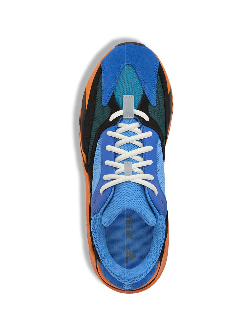 adidas Yeezy Boost 700 Bright Blue Sneakers — Bright Blue/Multicolour — Size US M 8.5 - US W 10 — Back View