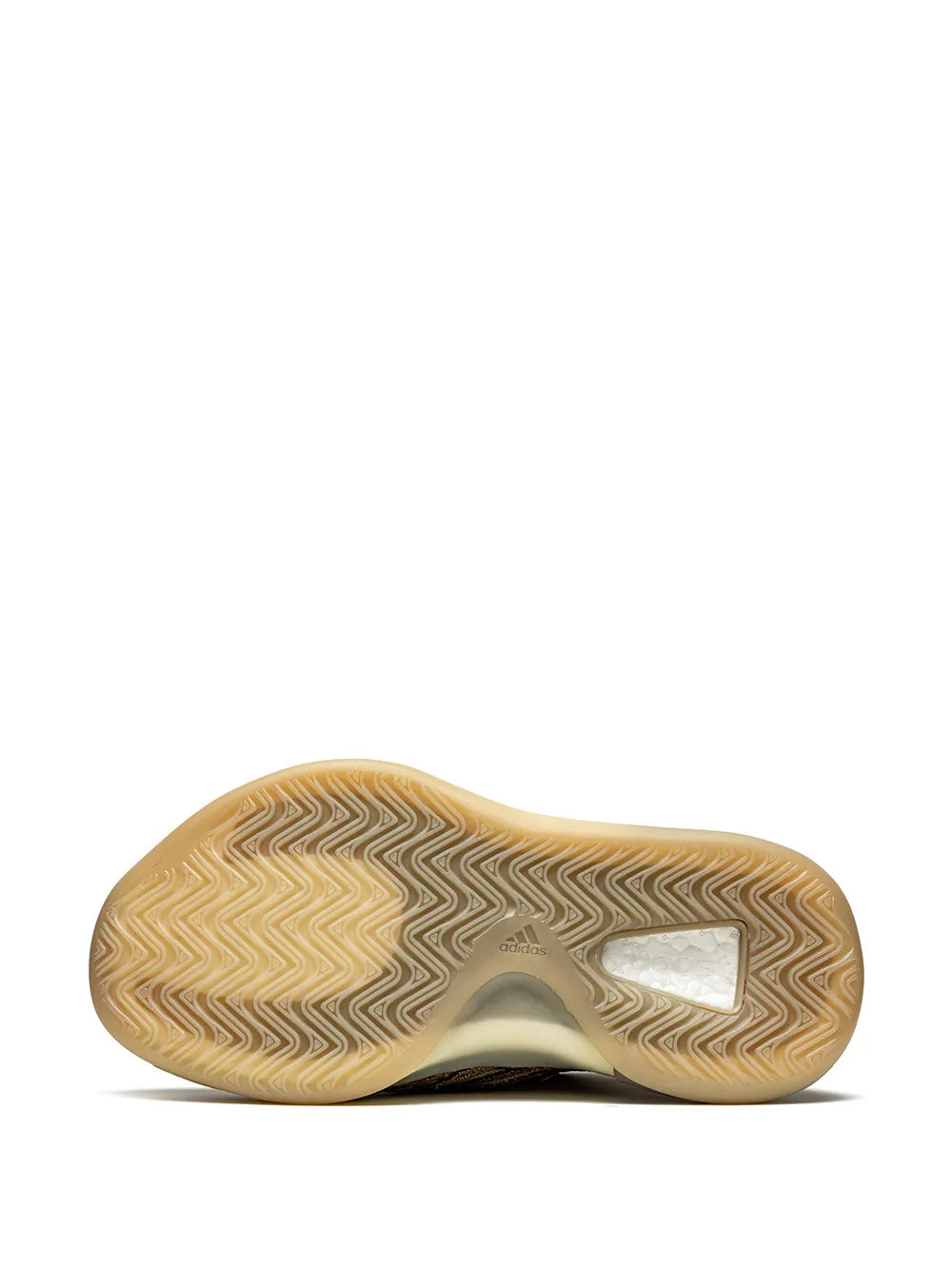 adidas Yeezy Qntm Flash Orange Sneakers — Black/Beige — Size US M 3.5 - US W 5 — Top View
