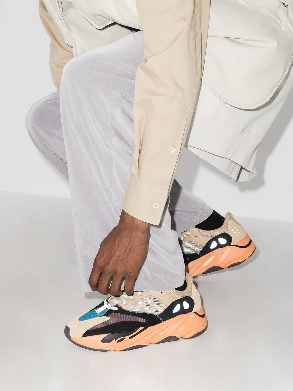 adidas Yeezy Boost 700 V1 Enflame Low-Top Sneakers — Same as shown — Size US M 8.5 - US W 10 — Detail View