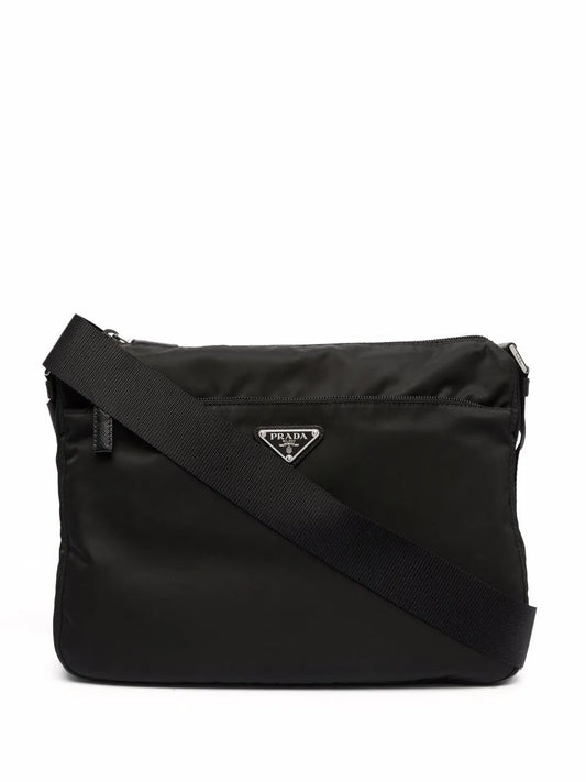 Prada Triangle Logo Shoulder Bag — Same as shown — Size One Size — Front View