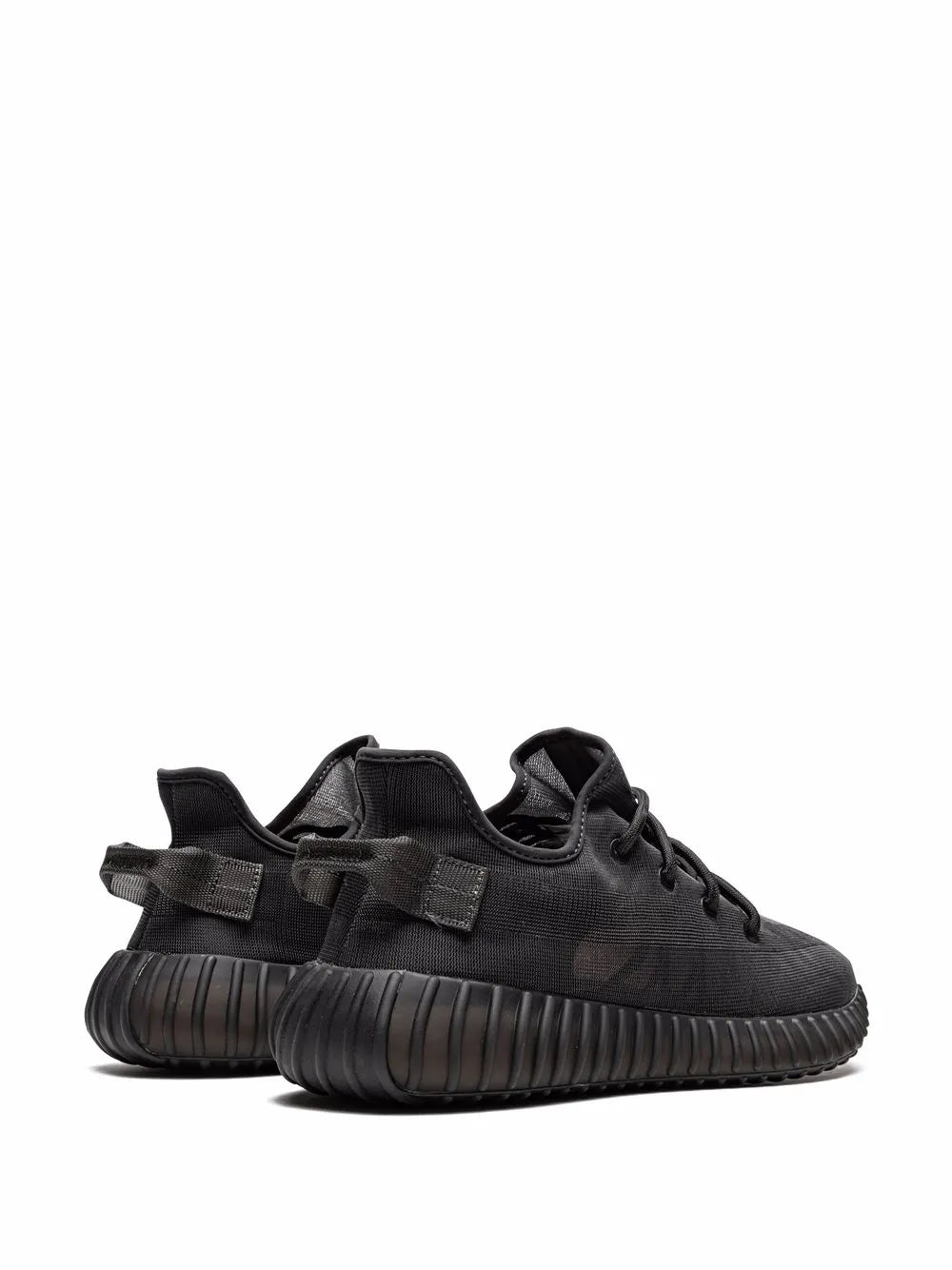 adidas Yeezy Boost 350 V2 Mono Cinder Sneakers — Black — Size US M 5.5 - US W 7 — Back View