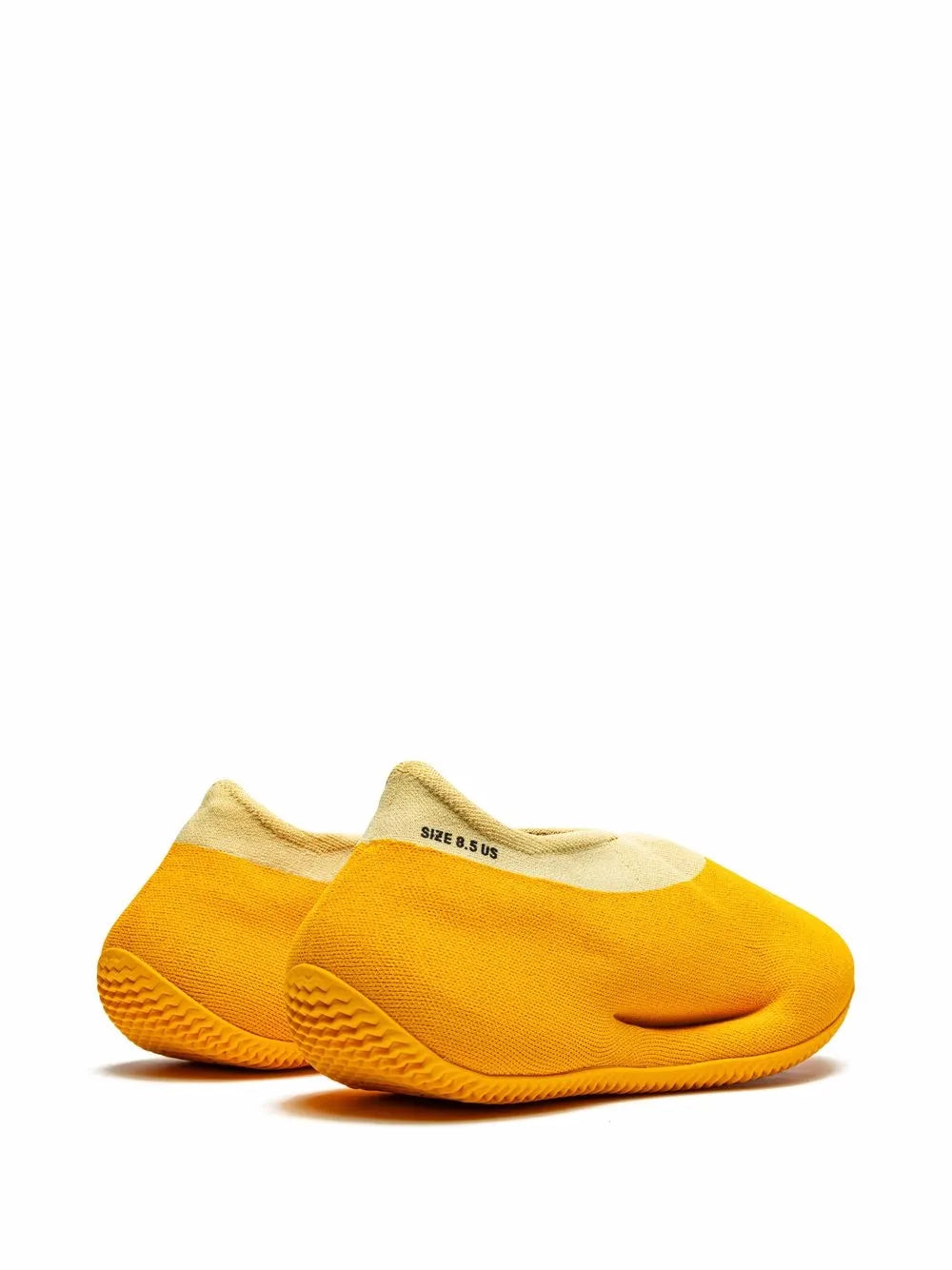 adidas Yeezy Knit Runner Sulfur Sneakers — Yellow — Size US M 3.5 - US W 5 — Back View