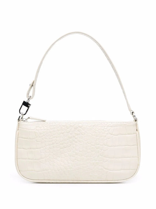By Far Rachel Crocodille Effect Shoulder Bag — Same as shown — Size One Size — Front View