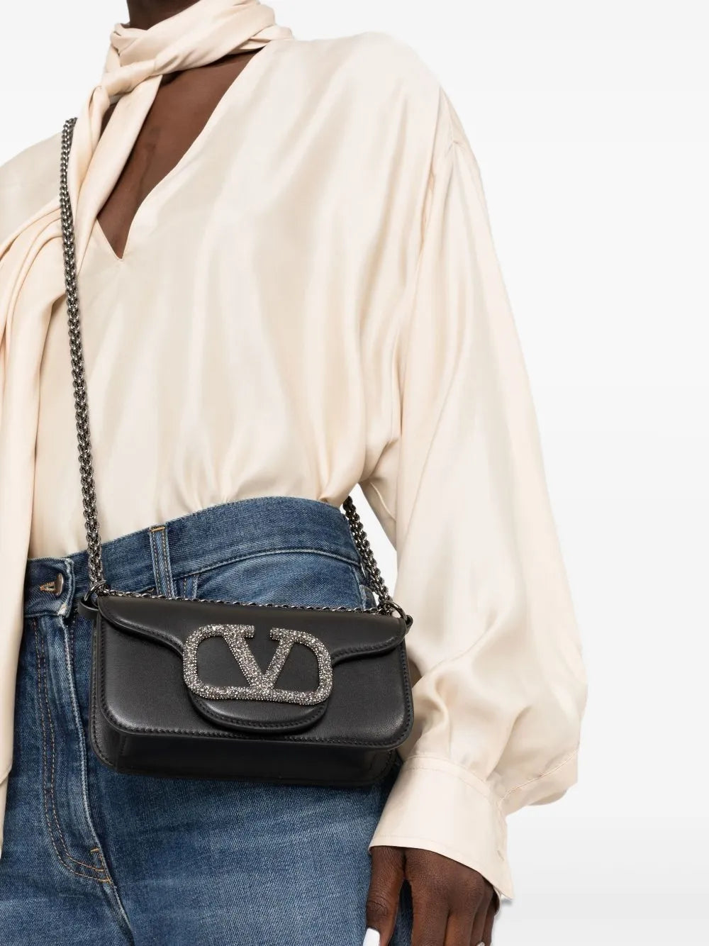 Valentino Garavani Small Loco Shoulder Bag — Same as shown — Size One Size — Back View