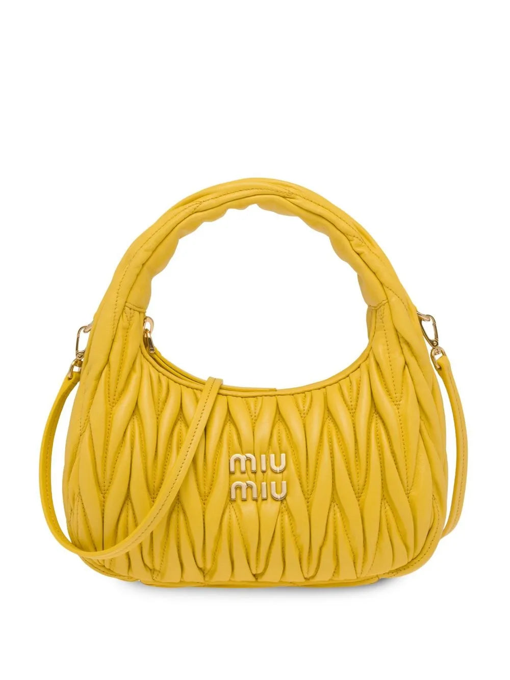 Miu Miu Mini Wander Matelasse Shoulder Bag — Same as shown — Size One Size — Front View