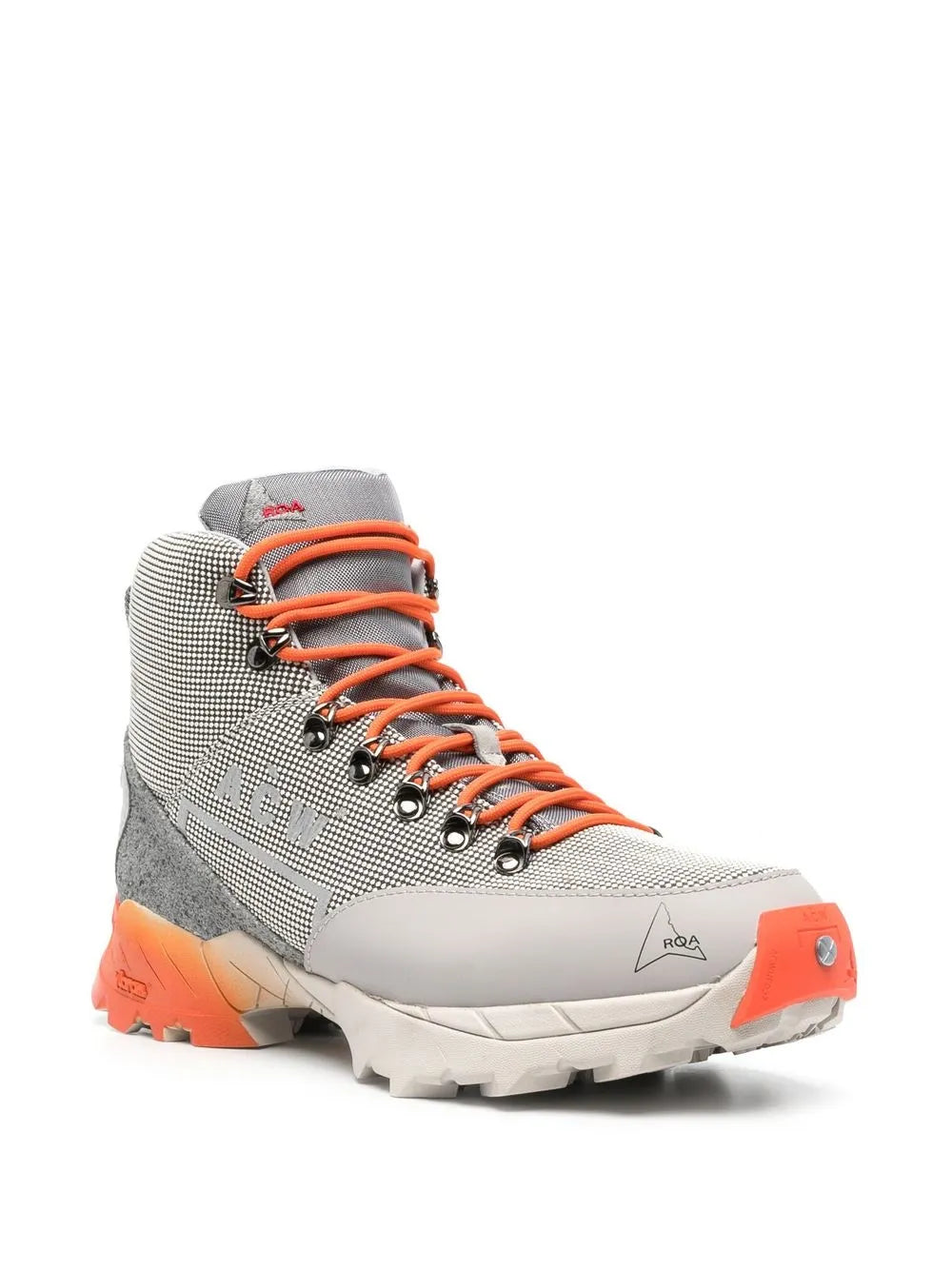 A-Cold-Wall* Logo-Print Mesh High-Top Sneakers — Same as shown — Size US M 11 - US W 12.5 — Side View