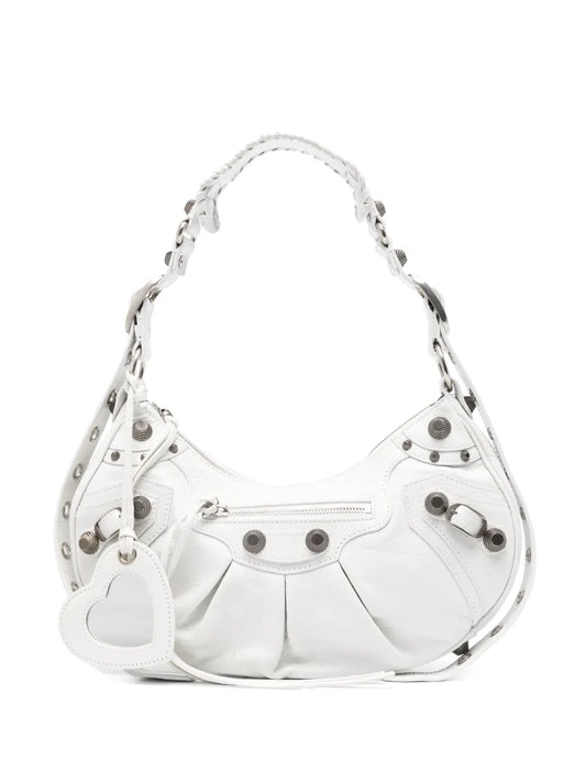 Balenciaga Le Cagole S Leather Shoulder Bag — Same as shown — Size One Size — Front View