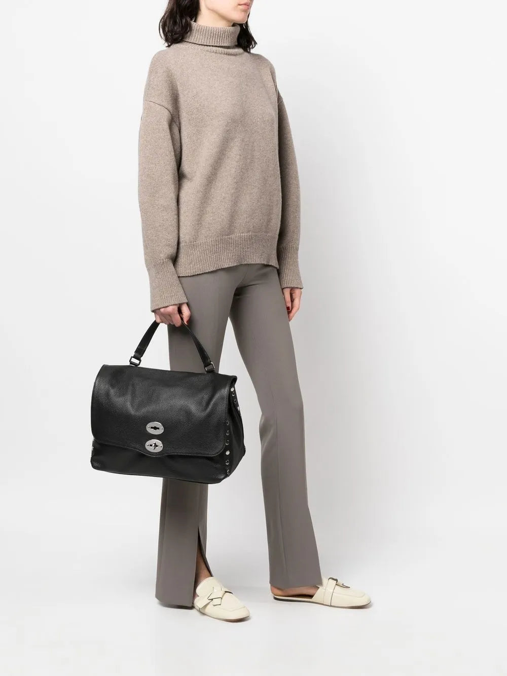 Zanellato Medium Postina Studded Tote Bag — Same as shown — Size One Size — Side View