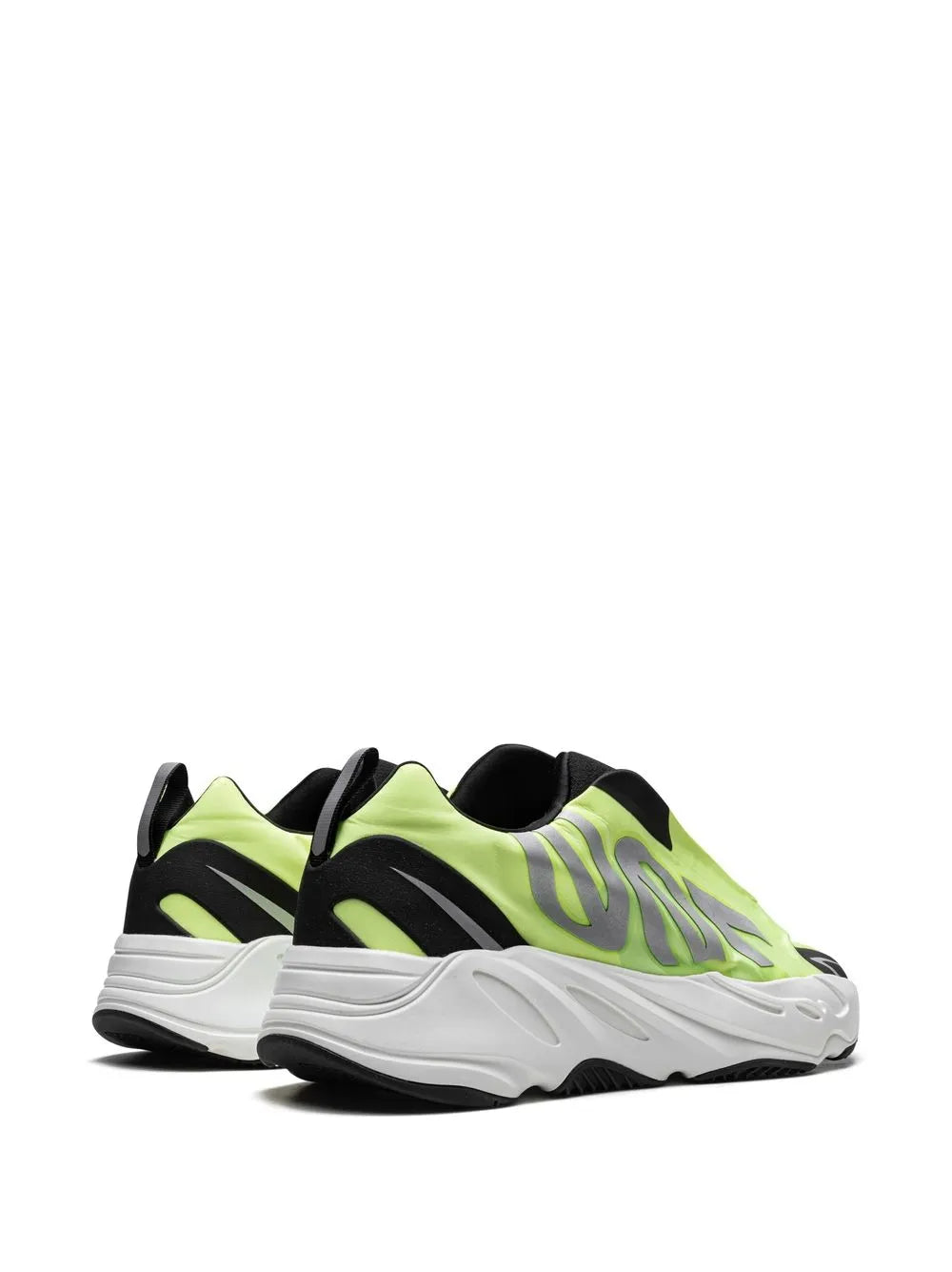 adidas Yeezy Boost 700 Mnvn Laceless Phosphor Sneakers — Bright Green — Size US M 8.5 - US W 10 — Back View