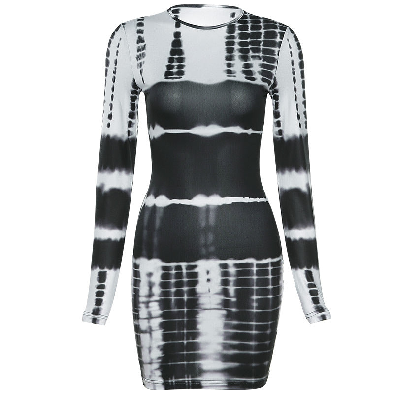 European And American  Women"s Fashion Round — Black — Size L — Top View