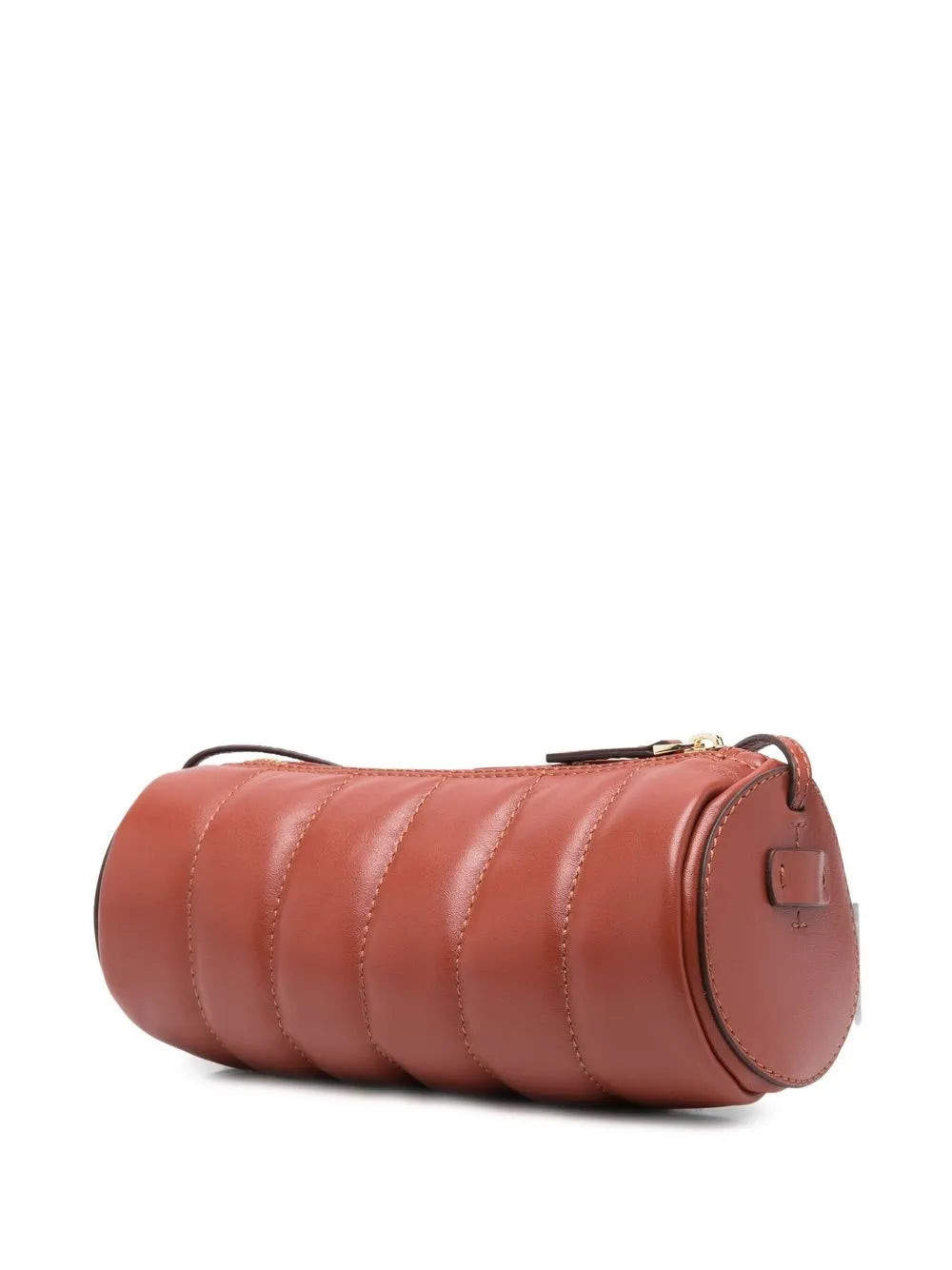 Manu Atelier Padded Cylinder Ribbed Shoulder Bag — Same as shown — Size One Size — Back View