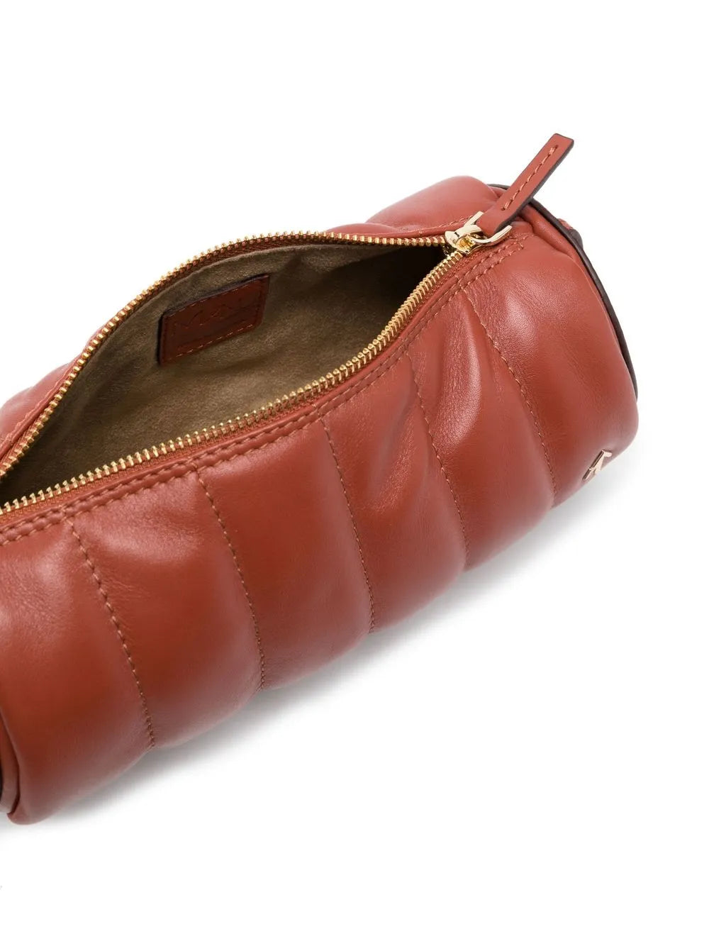 Manu Atelier Padded Cylinder Ribbed Shoulder Bag — Same as shown — Size One Size — Detail View