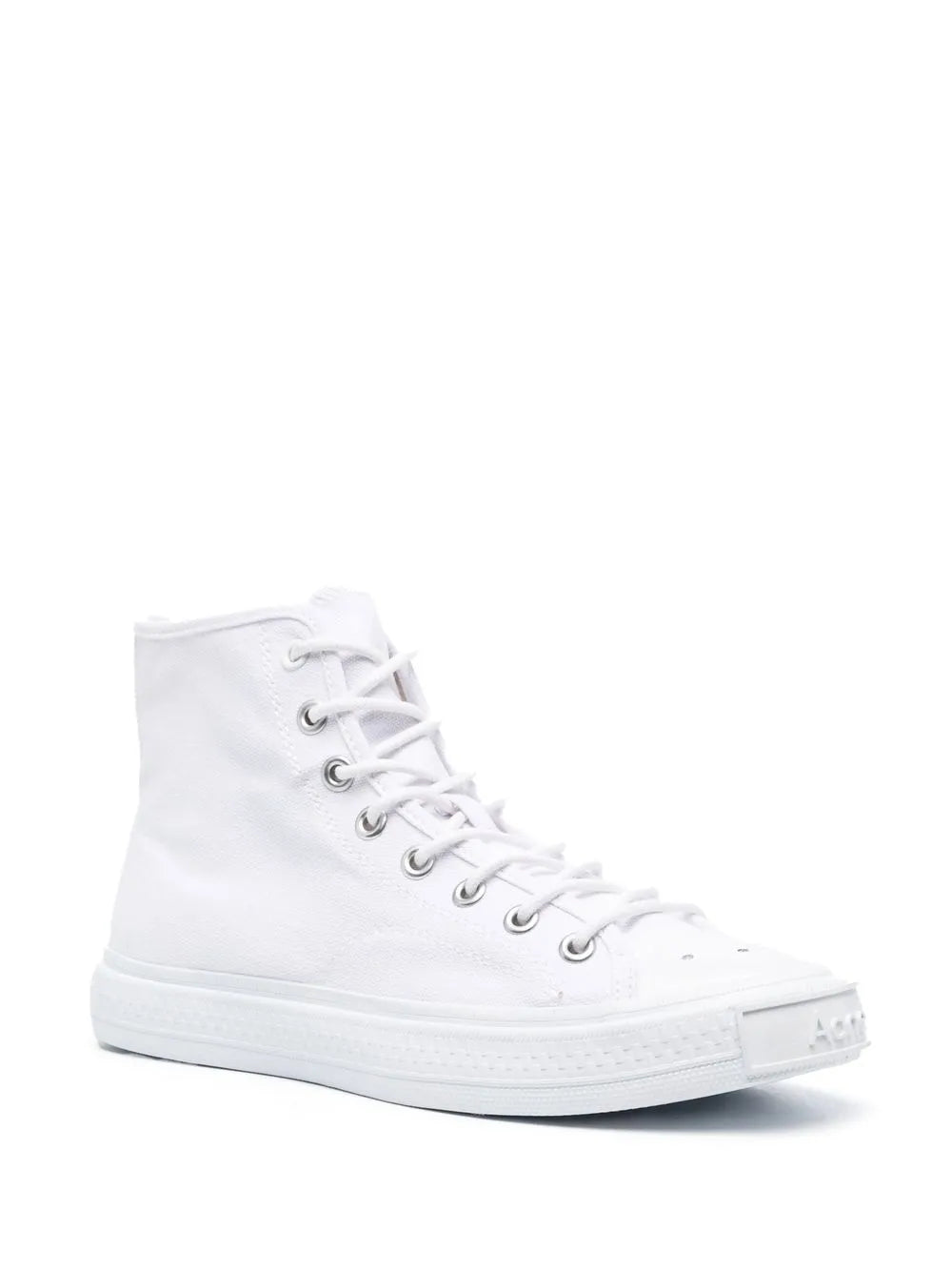 Acne Studios Lace-Up High-Top Sneakers — White — Size US M 11 - US W 12.5 — Side View